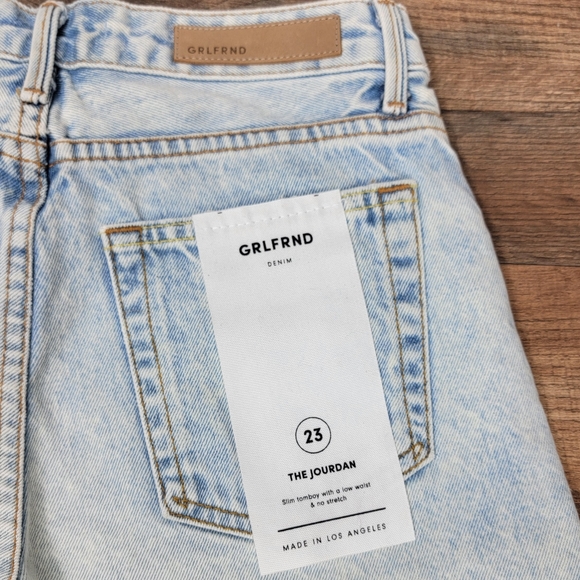 🆕️ GRLFRND Jourdan Distressed Button Fly Jean Shorts **FLAW** - Picture 7 of 10